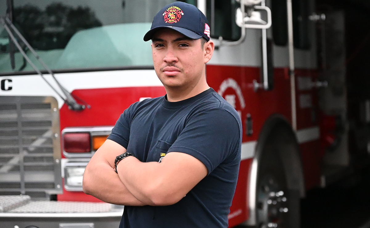 Jafet Negrete, SRJC student, alumnus of the 99th Firefighter Academy